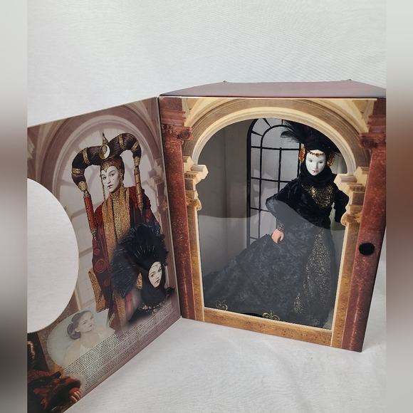 Star Wars Episode 1 Queen Amidala Black travel gown 1999 Portrait Edition New - Picture 2 of 5